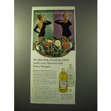 1964 Heinz Vinegar Ad - Help Yourself Prettier Figure