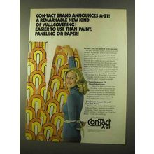 1975 Con-Tact Brand A-21 Wallcovering Ad