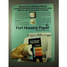 1975 Fort Howard Paper Commander I Cabinet Ad