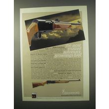 1981 Browning BAR Rifle Ad - Most Trusted Automatic