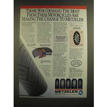 1988 Metzeler Motorcycle Tires Ad - Those Who Demand The Most