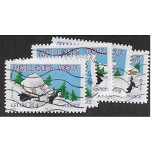 FRA 2005 (SET) CHRISTMAS AND NEW YEAR'(5v) FINE USED (EBID56-952)