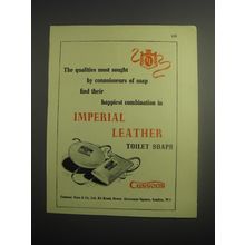 1948 Cussons Imperial Leather Toilet Soaps Ad - The qualities most sought
