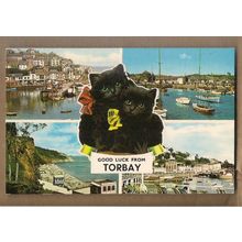 TORBAY, SOUTH DEVON. multiview used postcard 1972 postmark =