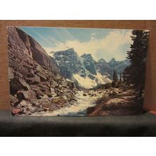 VALLEY OF TEN PEAKS, BANFF NATIONAL PARK, ALBERTA, Canada . unused postcard =