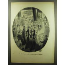 1949 The Philadelphia Bulletin Ad - cartoon by Richard Decker - Community Bank
