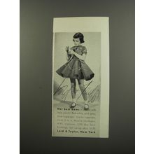 1953 Lord & Taylor Dress Ad - Her best bows
