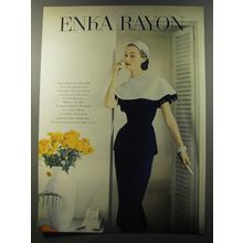 1953 Enka Rayon Dress by Sylvan Rich Advertisement