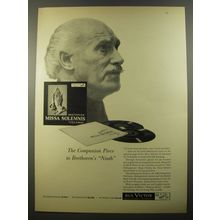 1954 RCA Victor Record Advertisement - Beethoven Missa Solemnis Toscanini