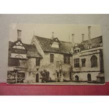 THE COURTYARD, LACOCK ABBEY, WILTSHIRE vintage postcard by C J Butler 1933 pm #