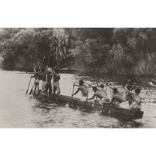 A Native On Board Zambezi River Ship Rhodesia RPC Postcard