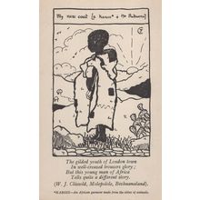 Kaross London African Garment Fashion From London Old PB Postcard