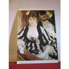 LA LOGE, Auguste Renoir unused postcard by Medici Society art =