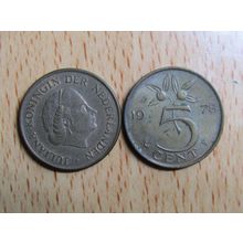 Netherlands 1978 5 Cents Coin