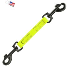 Dog Pet Prong Collar Safety Backup Clip W 3/4" x L 10.5" Safety Yellow