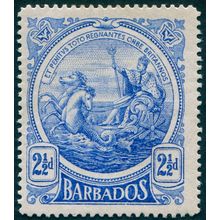 Barbados 1916 2½d deep ultramarine SG185 unused