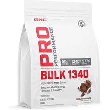 GNC Pro Performance Bulk 1340 Mass Gainer Protein Powder, 50G, Gluten Free, Whey