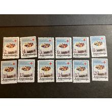 ICOLLECTZONE Yugoslavia Macedonia 1987 Red Cross Issues VF NH