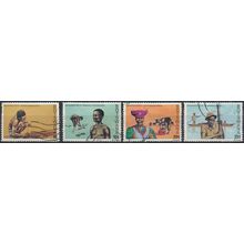 Okavango Delta: 4 Values - Botswana 1978 - FH - SG 428 & 430/2
