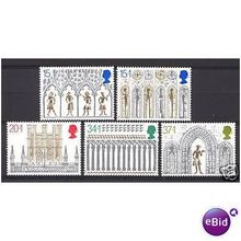 Great Britain 1989 Xmas Anniversary Ely Cathedral Unmounted Mint SG 1462-1466