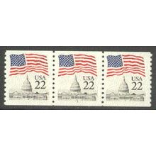 2115a 22c U.S. Flag Fine MNH PNC 1/3 V0179