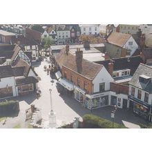 Pebble Beauty Salon Stunning Birds Eye Hitchin Herts Aerial Postcard