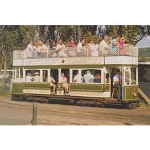 Beaton & District Tram Bus Tramway Company Colyton to Seaton Route Postcard