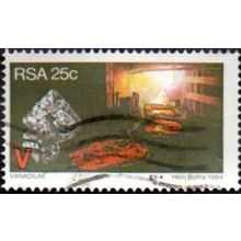 South Africa. 1984. 25c Value. Multi. Vanadium. Fine Used