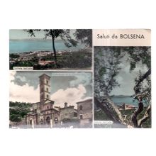 BOLSENA, ITALY. unused vintage postcard multiview #
