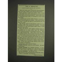 1914 Postum Drink Ad - Not a Miracle