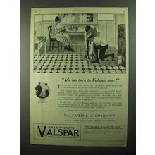 1921 Valentine's Valspar Ad - It's My Turn Now!