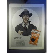 1921 Velvet Tobacco Ad - Do Pipes Talk? I'll Say So!