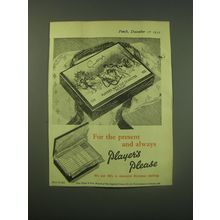 1952 Player's Navy Cut Cigarettes Ad - For the present and always Player's