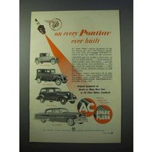 1953 AC Spark Plugs Ad - On Every Pontiac Ever Built