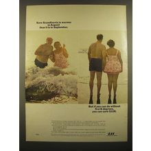 1967 SAS Scandinavian Airlines Ad - Warmer in August