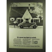 1972 Champion Spark Plugs Ad - Never Too Late
