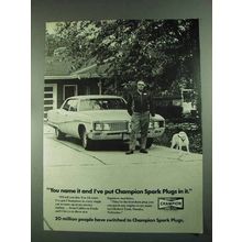 1972 Champion Spark Plugs Ad - You Name It