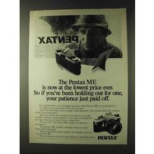 1979 Pentax ME Camera Ad - If You've Been Holding Out