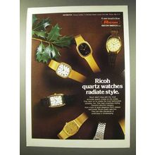 1979 Ricoh Quartz Watch Ad - Radiate Style