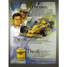 1979 Pennzoil Oil Ad - Jim Hall, Al Unser
