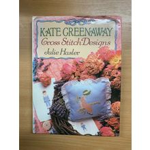 1989 "KATE GREENAWAY CROSS STITCH DESIGNS" JULIE HASLER LARGE HARDBACK BOOK (P4)