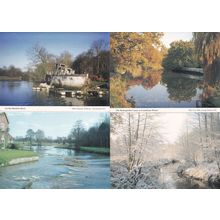 Hamble Rother Test River Basingstoke Canal 4x Hampshire Womens Institute Postcar