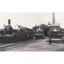 Hitchin Train Station Victorian Yard Postcard