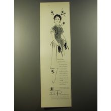 1954 De Pinna Dress Ad - Hail the princesse