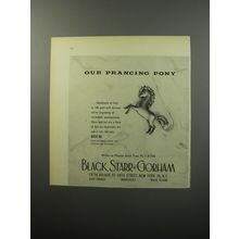 1955 Black, Starr & Gorham Jewelry Ad - Our prancing pony
