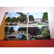 multiview, BOURTON-ON-THE-WATER, Glos. used postcard Colourmaster 1979 pm =