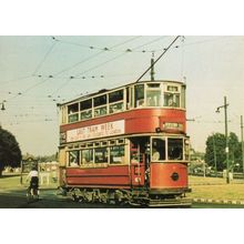 EH 1920s Built London Tram Bus in 1952 at Eltham Transport Postcard