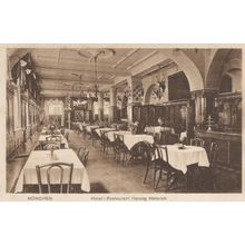 Hotel Herzog Interior Gasthaus Heinrich Munchen Germany Old Postcard