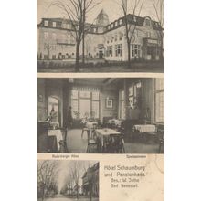 Schaumburg Hotel Pension Schaumburg Germany Old Postcard