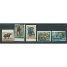 india stamps sg472 mnh marginal sg 472 set animals
